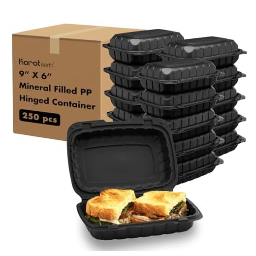 Karat Earth Clamshell Food Containers - 250 Count