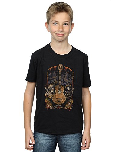 Disney Boys Coco Guitar Poster T-Shirt 9-11 Years Black