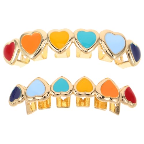 Parrillas falsas doradas DEARMAMY de diseño personalizado para joyería hip hop