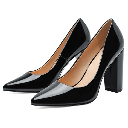 Image of Unisex High Heels for Men and Women 4.7 Inch Chunky Block Heels