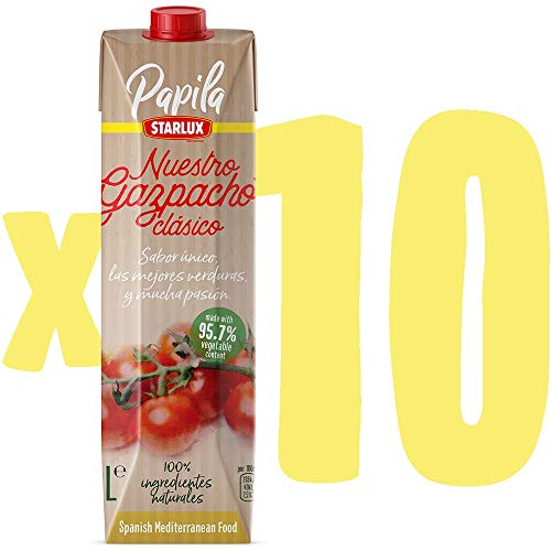 GAZPACHO CLÁSICO de PAPILA de 1L. PACK de 10 unidades de 1L