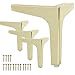 Price comparison product image La Vane 5 Inch / 13cm Metal Furniture Legs, Set of 4 - Modern Diamond Triangle Gold DIY Replacement Feet for Cabinet, Sofa, Table, Ottoman Makeover
