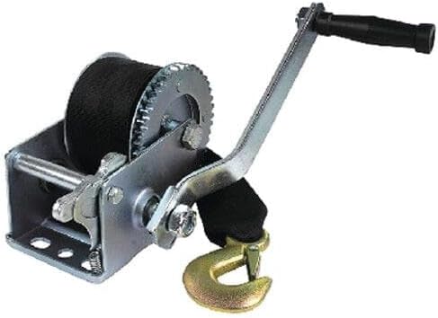 5052131 Zinc plateed 800 lbs Maximum Load Boat Trailer Winch - 2 Inch x 16 Ft Strap 50-52131
