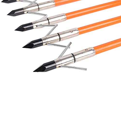 Bowfishing Arrows 34inch Solid Fiberglass Shaft with Broadhead for Compound Bow Recurve Bow Fishing Arrow Archery Hunting (Pack of 6) by Hunter Ian Archery - Used condition - Image 5