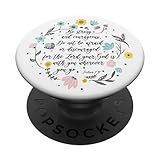 Joshua 1 9 Christian Bible Verse Pink Blue Scripture Quote PopSockets Standard PopGrip