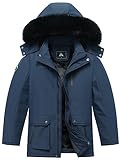 MOERDENG Kid's Waterproof Ski Jacket Warm Winter Coat Boy's and Girl's Snowboarding Jackets Outdoor Windbreaker