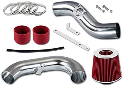 R&L Racing 3" Red Cold Air Intake Induction Kit + Filter 02-06 For Subaru Impreza WRX/STi 2.0L/2.5L Turbo