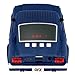 QFX Bluetooth 1965 Retro Car Replica Speaker, 3-inch Speakers, Hands Free Link, Built-in Microphone, FM Radio and LED Party Lights, Blue - BT-1965-BLU