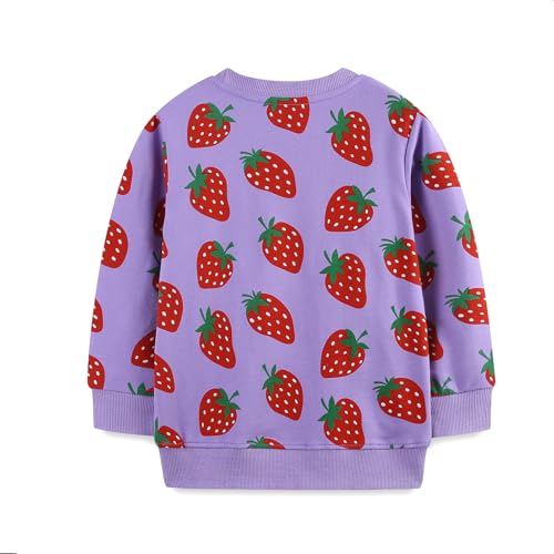 HOMAGIC2WE Girls Sweatshirt Toddler Long Sleeve Crewneck Casual Pullover Cotton Fall Winter Adorable Soft Tops2