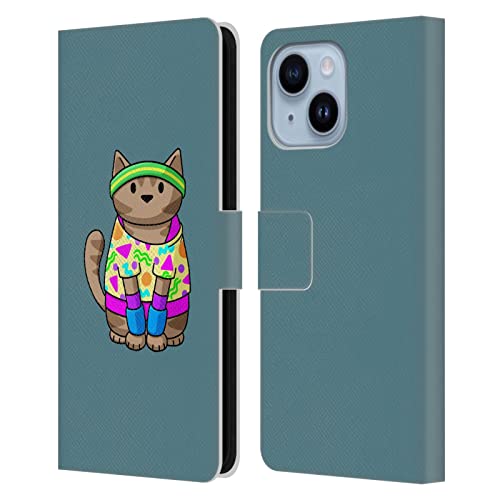 Étui portefeuille Beth Wilson Yoga Fitness pour iPhone 14 Plus en cuir