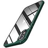 Diseñado para fundas de iPhone XR: Respaldo transparente duro y parachoques de TPU suave; La parte trasera cristalina hace alarde del diseño y la belleza originales del teléfono, El parachoques de TPU absorbente de golpes protege su teléfono contra daños y golpes