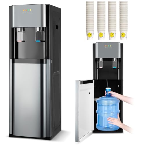 Catálogo de Despachador de Agua Electrico . 44 MiLuWuHu Despachador de Agua Garrafon, Enfriador de Aguas Eléctrico Oculto, Debajo Hay un Cubo de Agua Potable, Fácil de Reemplazar y se Regalan 100 Vasos de Papel Ecológicos