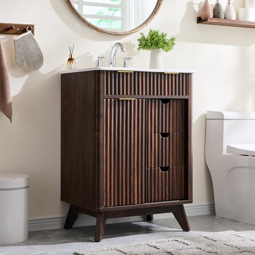 T4TREAM Fluted Bathroom Vanity