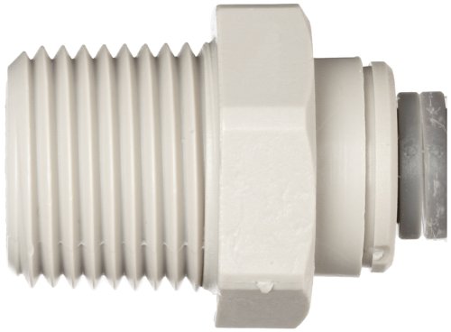 john guest acetal copolymer tube fitting straight adaptor 1434 tube od x 3834 nptf male pack of 10
