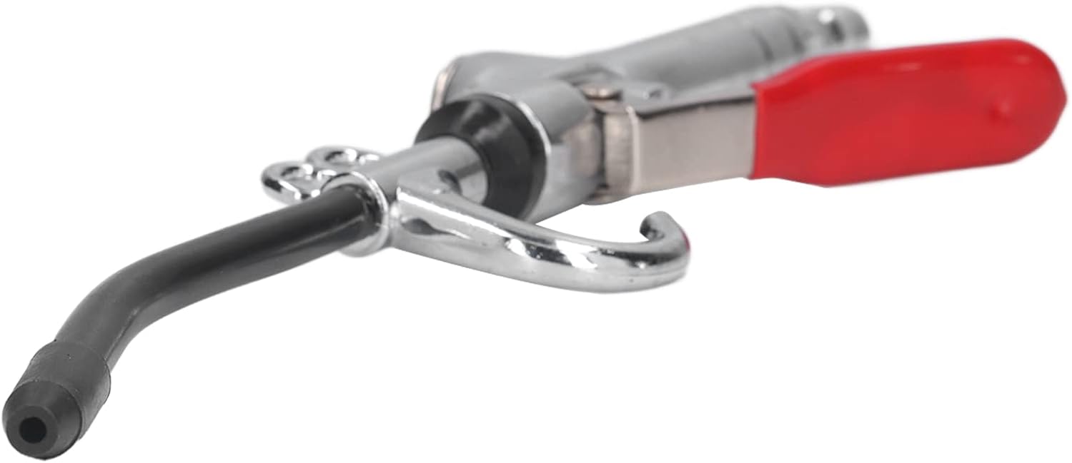 High Volume Powerful Industrial Air Blow Gun with Angled Bent Air Nozzle, High Pressure Handheld Air Blower Gun 0.6‑1.5Mpa for Pneumatic Air Compressor, Practical Dust Cleaning