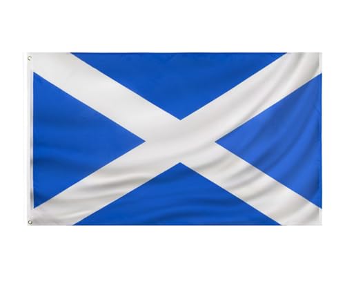 Scotland flag 3x5 FT Scottish National Flag Polyester outdoor indoor Canvas Header and Double Stitched with two Brass Grommets