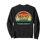 18 cumpleaños Hombre Mujer Regalo Mayo 2008 Sudadera