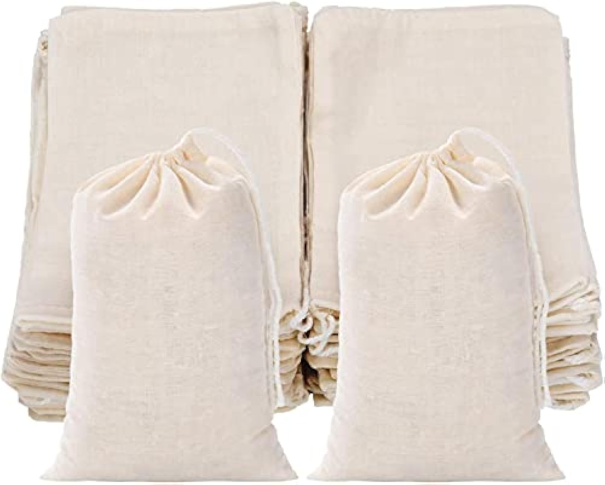 Cotton Drawstring Bags for Wedding Party and Gifts
