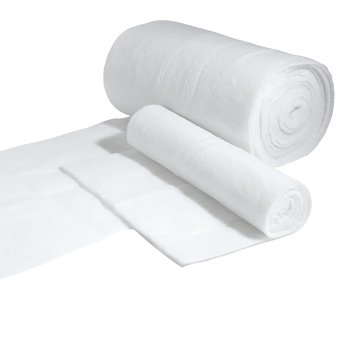 Deko-Schnee-Vlies-Rolle 300 cm lang, 4 cm hoch, 125 cm breit schwer entflammbar Winterdeko Weihnachtsdeko Kunstschnee
