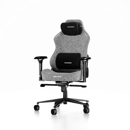 DXRacer Craft L Grau Stoff das Orginal Gaming Stuhl