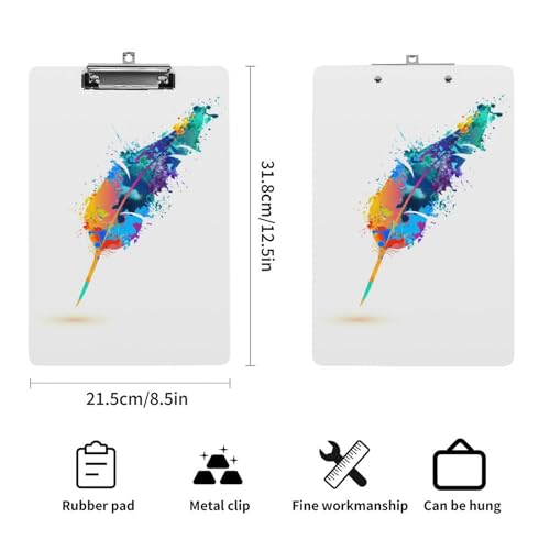 Planchettes À Pince Porte Document Avec Clip À Profil Bas A4 pour feuilles de notes