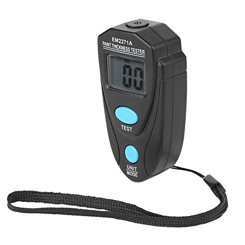 TANGIST High Accuracy EM2271 Mini Thickness Gauge Electronic Width Measuring Instruments Car Paint Thickness Meter Paint Coating Thickness Tester Tool (Color : Black)