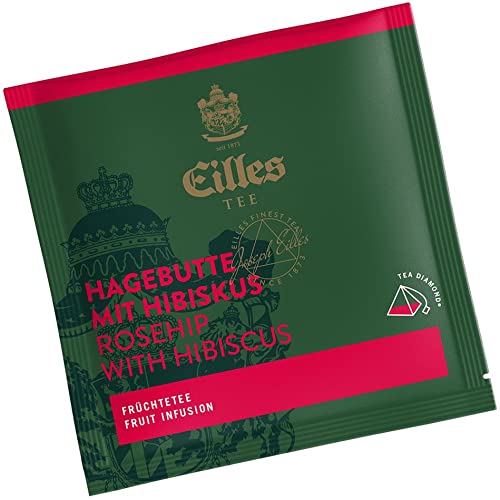 Tea Diamond HAGEBUTTE MIT HIBISKUS einzelverpackt von Eilles, 150 Stück