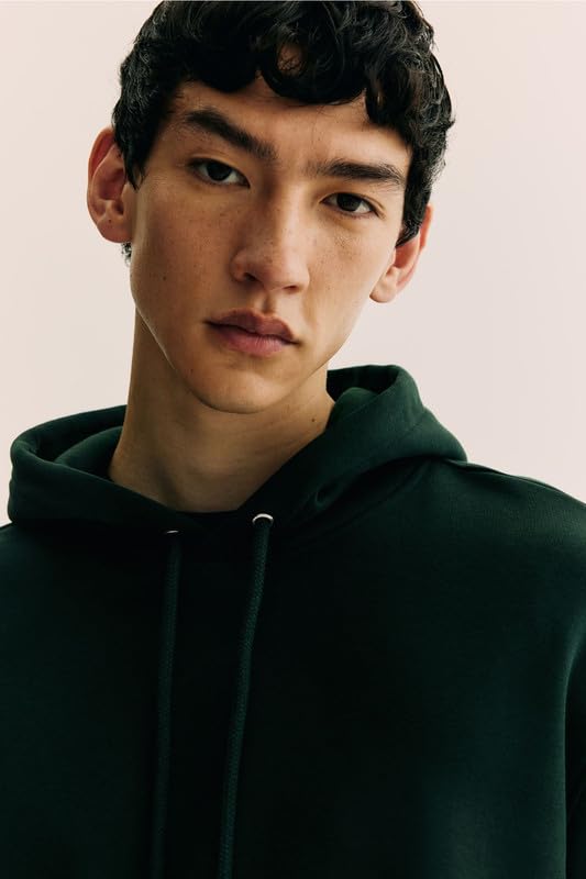 Image of Casual Fleece Hoodie Sweatshirt Solid Hooded Collar Drawstring Long Sleeve Pullover for Men & Women