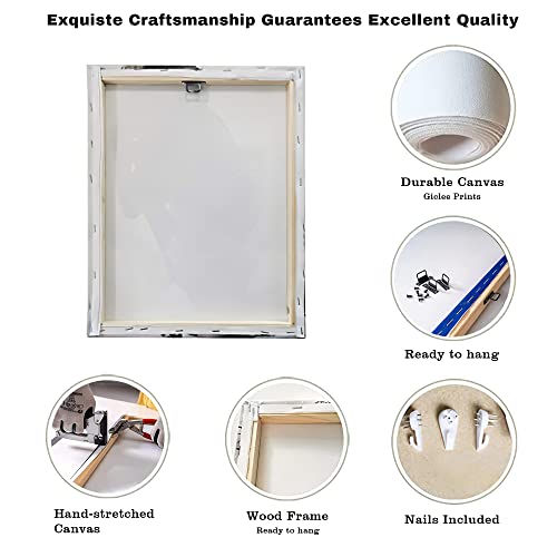 Mindset Is Everything Golden Fish Swimming Wall Art Poster Decor, Inspirational Quotes Wall Art Success Decor For Bathroom, Home Office, Bedroom 12"X16"X1 #TOP1