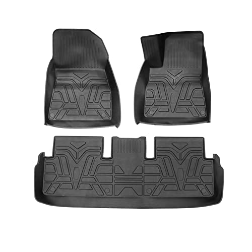 Tapis de sol Tesla Model Y et 3 en moquette 3D double couche imperméable