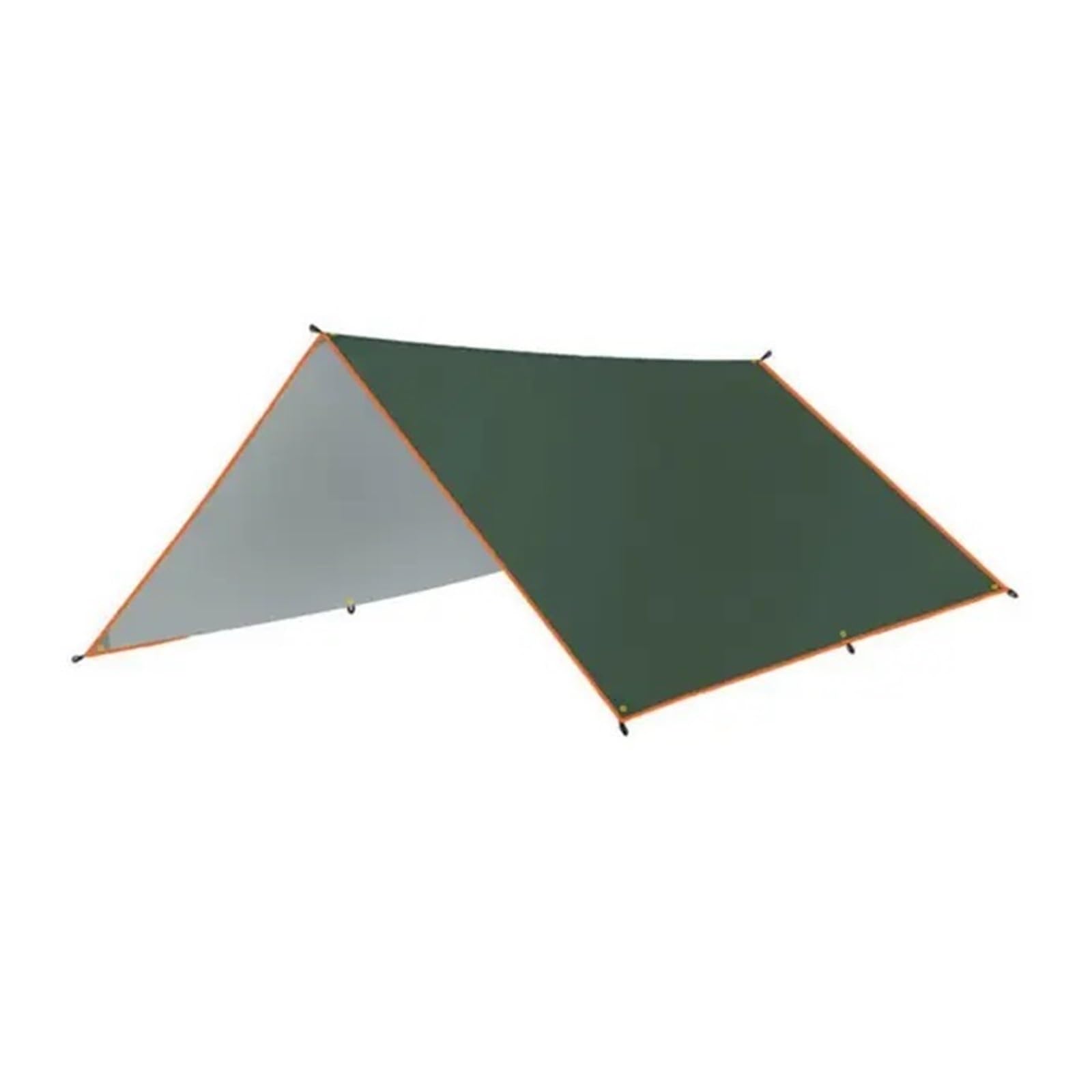 Tent tarp 5x3meters 4x3meters 3x3meters Waterproof Tarp Tent Shade Ultralight Garden Canopy Sunshade Outdoor Camping Awning Tourist Beach Sun Shelter(Green 3X4M)