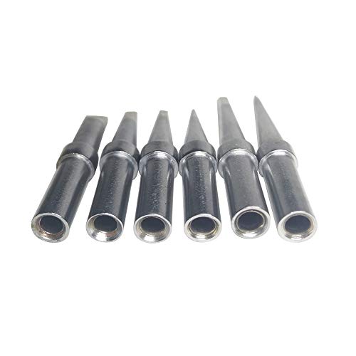 Solder Tips 6Pcs For Weller Et Soldering Iron, Replacement Tips For Wes51/50,Wesd51,Pes51 / 50,We1010Na Wcc100 Lr21 Et Tip Series (6Pcs-01) #TOP1