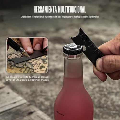 Miniatura 5 de 3 Piezas Pedernal Supervivencia: Arrancador De Fuego, Supervivencia De Acero Para Fuego, Encendedor De Barra De Hierro Y Magnesio, Iniciador De Fuego De Acero De Pedernal Para Camping, Aire Libre