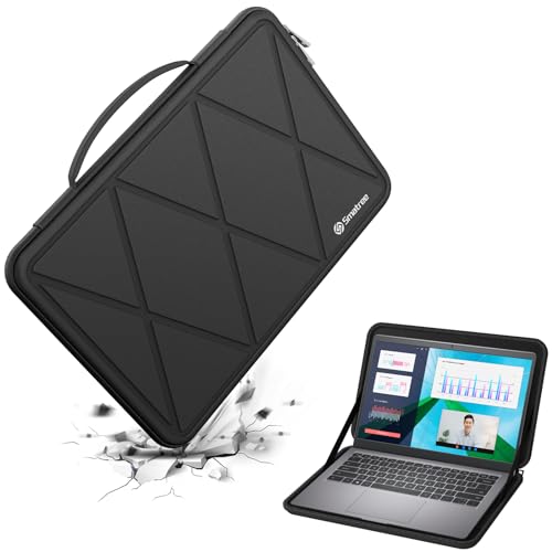 Image of Smatree Hard EVA Protective Sleeve Case Compatible for 14inch Dell Latitude 3445 Chromebook Laptop, for 14inch Dell New Vostro 14 Laptop Carry Travel Case Waterproof Sleeve (X8251)