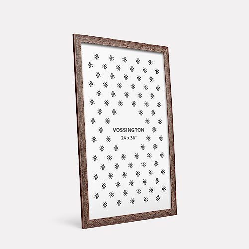 Vossington 11216 Rustic 24X36 Poster Frame - Distressed Brown Frame Color thumb #1