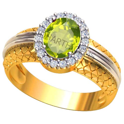 Bague réglable avec péridot vert pour sublimer vos tenues quotidiennes et soirées
