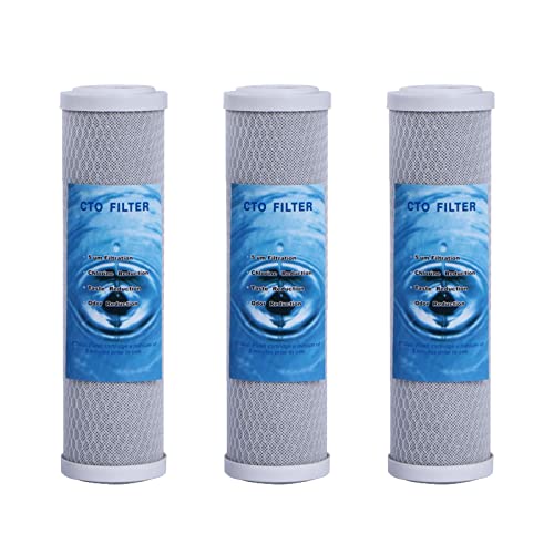 Huining CTO-5 microns,y compris trois boîtes de filtre à eau de bloc de carbone pour les systèmes d'osmose inverse,ainsi que tous les systèmes d'osmose...