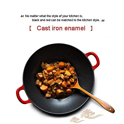 CTCOIJRN Edelstahl-Wok-Pfanne 36 cm ohne Antihaftbeschichtung mit Deckel und Griff for alle Herdarten geeignet, inklusive Induktions-Glasabdeckung