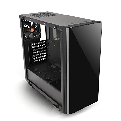 Image of Thermaltake View 21 Dual Tempered Glass ATX Black Gaming Mid Tower Computer Case Chassis CA-1I3-00M1WN-00