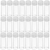 SHERCHPRY 50pcs Plastic with Leak-proof Caps, Medical Testing Sample Storage Containers for Laboratory Use and Fluid Administration