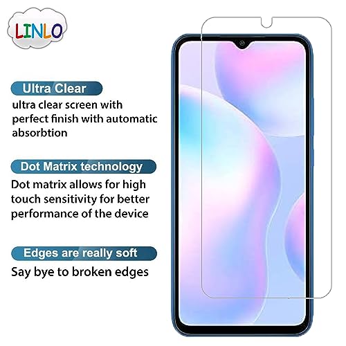 Image of Tempered Glass Screen Protector Compatible for Redmi 10A /9A /9i /9 /9c /9 Activ /9A Sport /9i Sport /Poco C31 with Full Screen Coverage; Except Edges and Easy Installation Kit(Transparent), Pack of 1