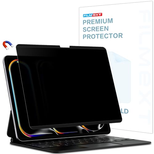 Magnetic Privacy Screen for iPad Pro 13 inch M5 2025/M4 2024(8th/7th Generation) Removable Anti Spy Glare Blue Light Filter Black Secrity Privacy Film