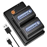 DSTE 2PCS NP-FM70 NP-QM71D NP-QM71(3400mAh/7.4V) Batterie Ladegerät Compatible für Sony CCD-TRV128,CCD-TRV138,CCD-TRV150,CCD-TRV228,CCD-TRV250,CCD-TRV270,CCD-TRV285,CCD-TRV308,CCD-TRV318,CCD-TRV328