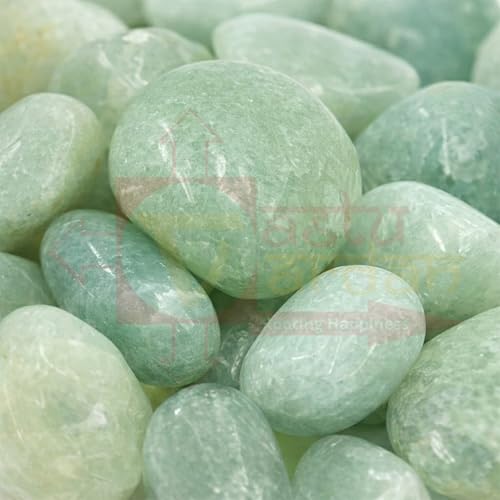 Image of Crystal Green Aventurine Tumble Stone | 50 gm Tumbled Gemstones | Reiki Healing Stones | Home Decor Pebbles | Aquarium Gravel | Garden & Table Decor