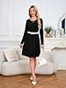 KORSIS Womens Black Medium Dress Casual Swing T-Sh... #3