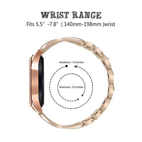 Correa metálica elegante compatible con smartwatch DR06 miniatura 3