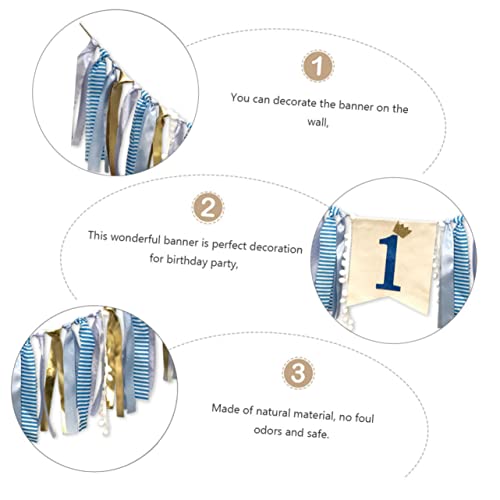 Uonlytech 3 Pçs Banner De Aniversário Puxar Bandeira Pendurado Banner Aniversário Bunting Guirlanda