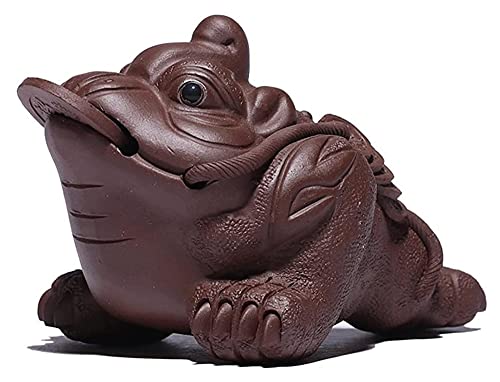 Statue Jin Chan en sable violet prestigieux ornements en céramique d'artisanat d'art