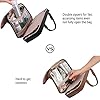 BAGSMART Toiletry Bag Travel Bag with Hanging Hook, Water-resistant Makeup Cosmetic Bag Travel Organizer for Accessories, Shampoo, Full-size Container, Toiletries (Black, Medium) #5