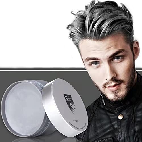 Hombres y Mujeres Cera Color Cabello Cera Color Pelo Temporal Cera Cabello Lavable Pomada Color Cabello Natural